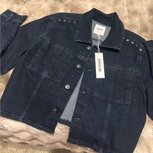 Hudson Jeans Spring  Blue Soft Pants Shirt Denim Jacket